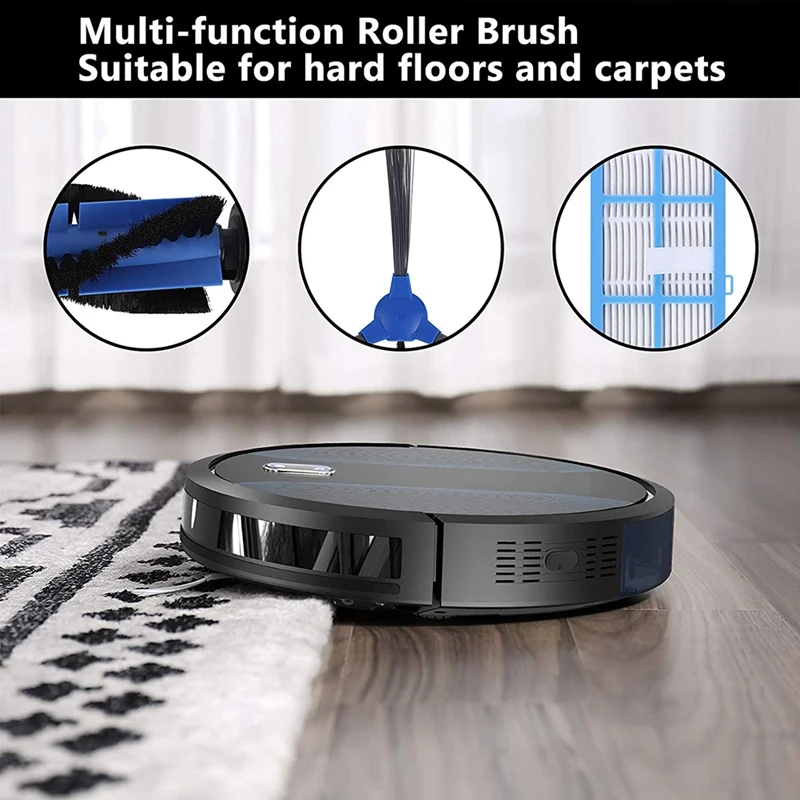 Roller Brush Side Escovas Filtros para Robot Aspirador, Peças de Reposição, Coredy R3500S, R550, R650, R700, Acessórios