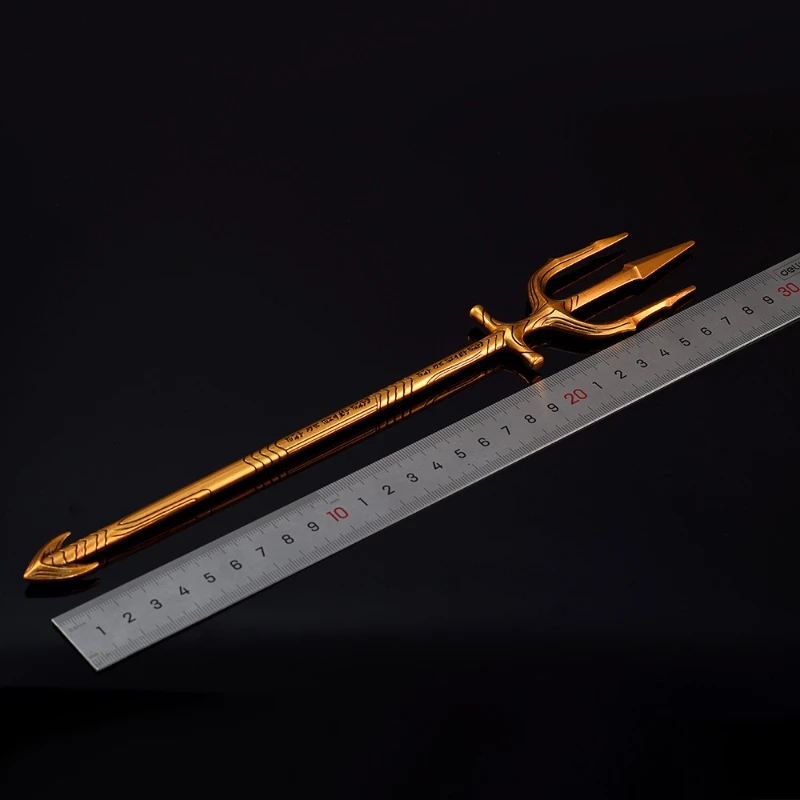 30 سنتيمتر/11.81in البحر الملك ترايدنت نماذج الأسلحة تأثيري الفيلم والتلفزيون الأجهزة الطرفية الدعائم السيف رائعة المعادن الحرفية لعبة سطح المكتب حلية #5