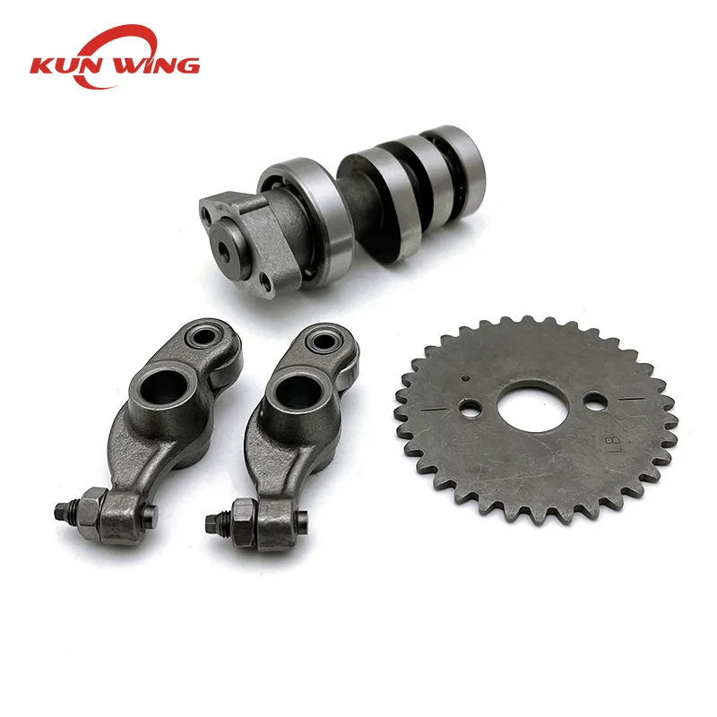 Wałek rozrządu wał krzywkowy wahacz Assy dla HONDA CBF150 CBF125 XR 150L XR150 CRF150F CRF 150 F BROS NXR150 34T zębatka rozrządu