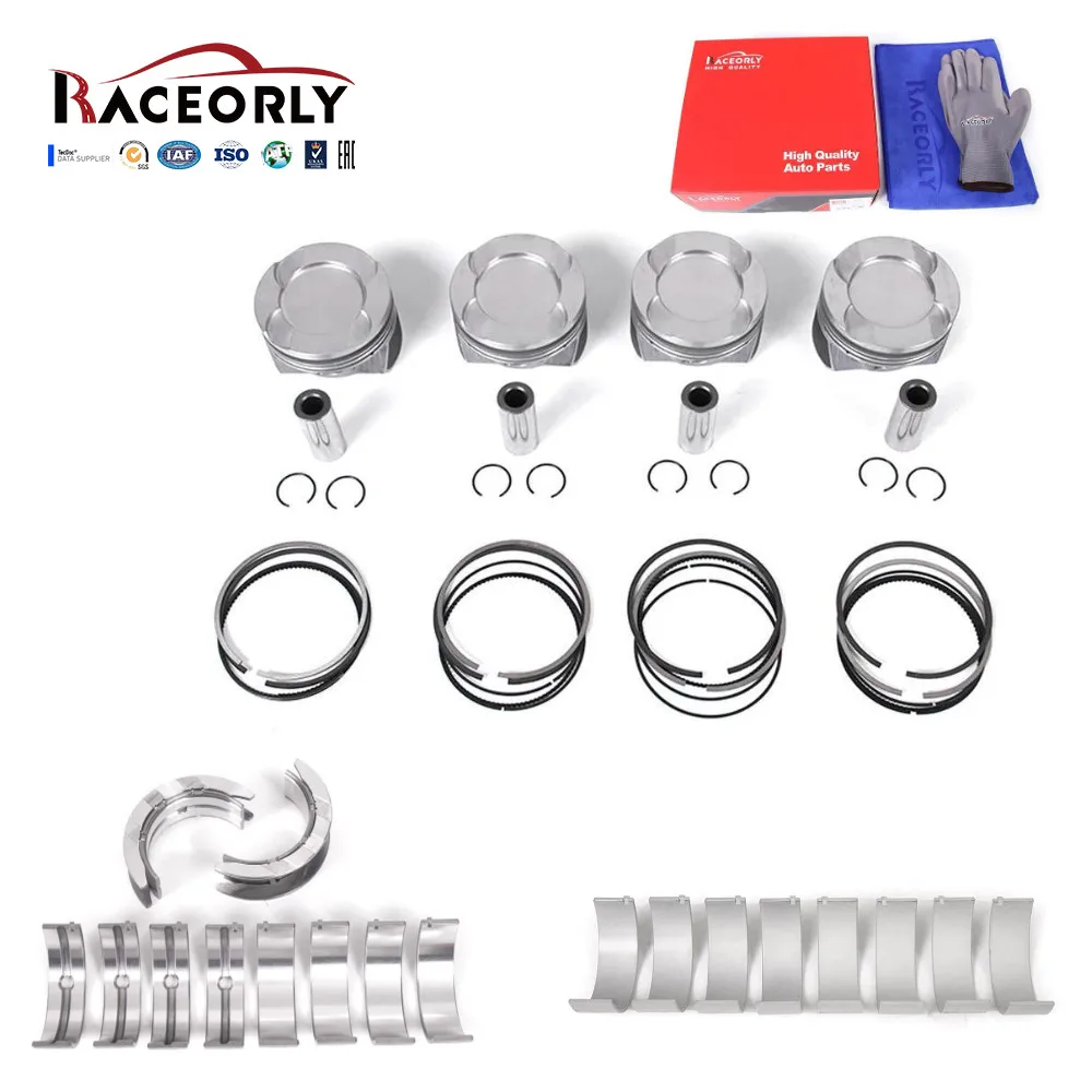 

RACEORLY Oversized Piston +0.5mm & Bearing CR 10:1 For BMW 328i 528i X3 N20B20A