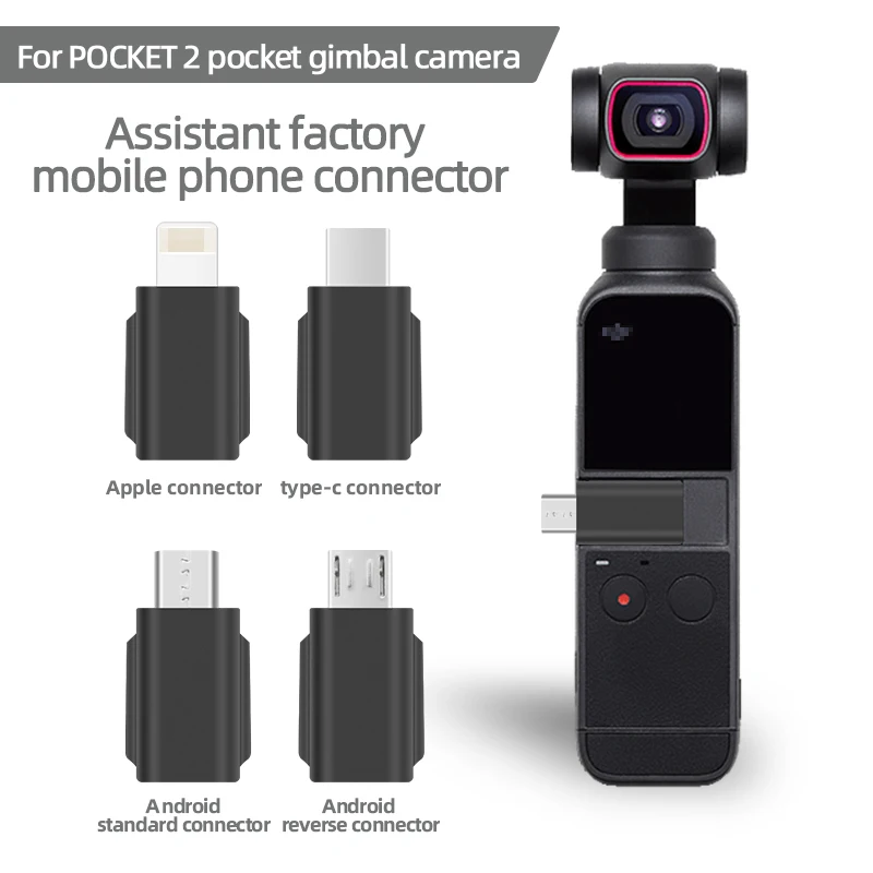 Smartphone Adapter for DJI Osmo Pocket 2 Micro USB TYPE-C IOS Phone Data Connector Interface Handheld Gimbal Camera Accessories