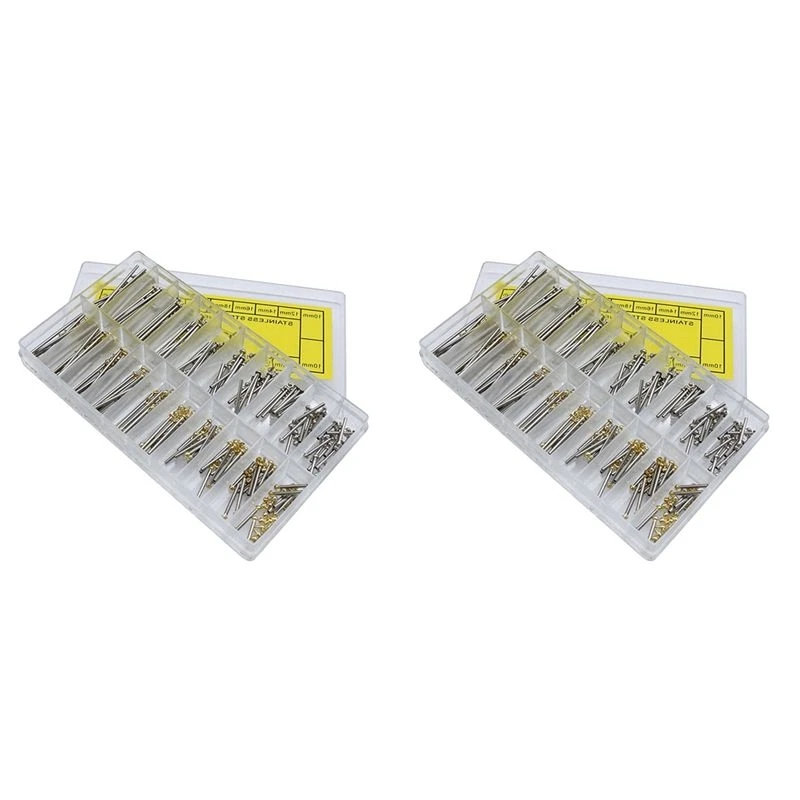 400Pcs 10-28Mm Watch Strap Link Pins Connection Fixed Shaft Stainless Steel Raw Ear Rod Watch Bolt Hand Repair Tool Set