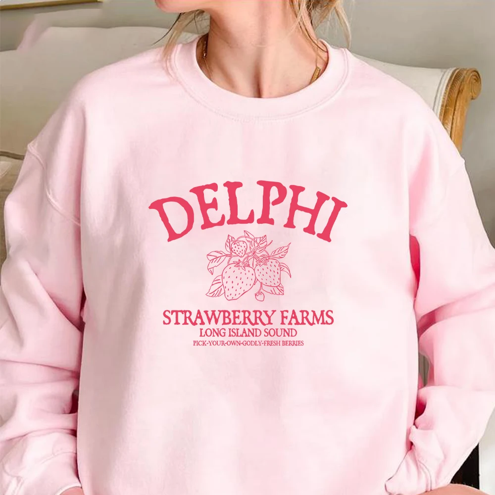 Delphi Strawberry Farms Sweatshirt Camp Half Blood Shirt Percy Jackson Sweater Bookish Shirt Book Lover Long Sleeves Sweatshirts