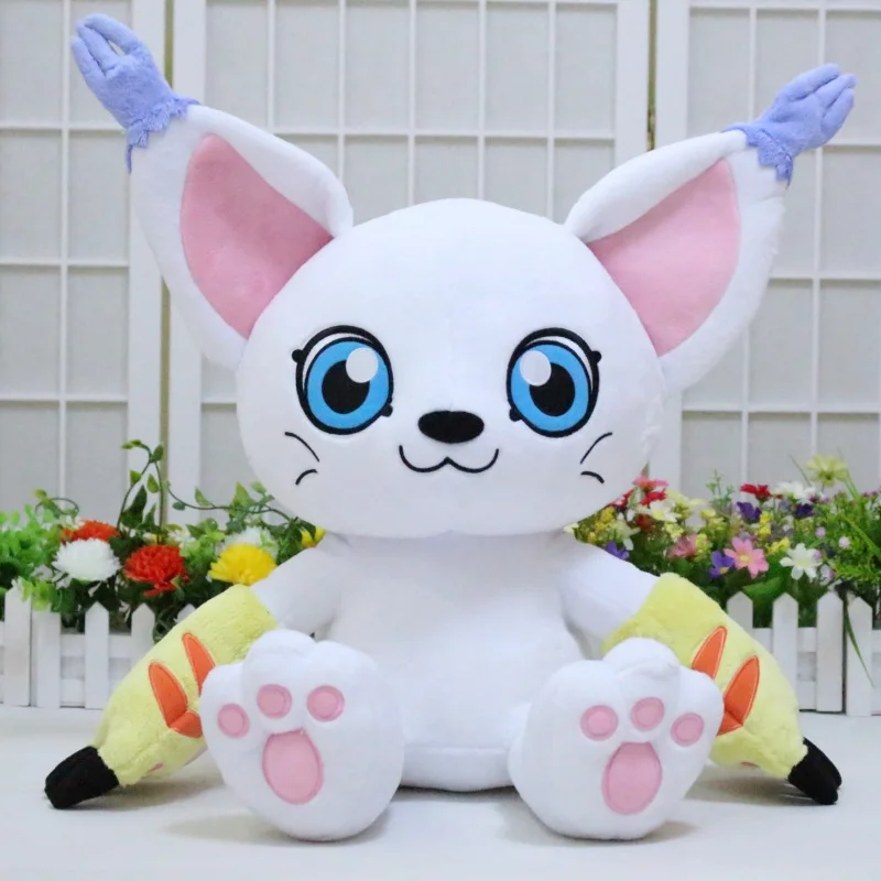 50cm Anime Digimon Tailmon Plush Doll Game Digital Monsters Cosplay Toy Stuffed Pillow for Gift