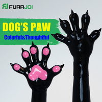 Furrjoi Silicone A Pair of Dog's Paw Cosplay Costumes Colorfur Customizable Gloves Tight Clothes for Realistic Party Holloween