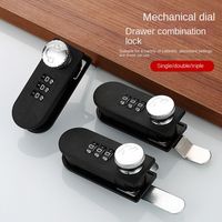 New ABS Drawer Password Lock Anti-theft Mechanical Cabinet Locks Modern Thicken Combination Password Lock Home Office