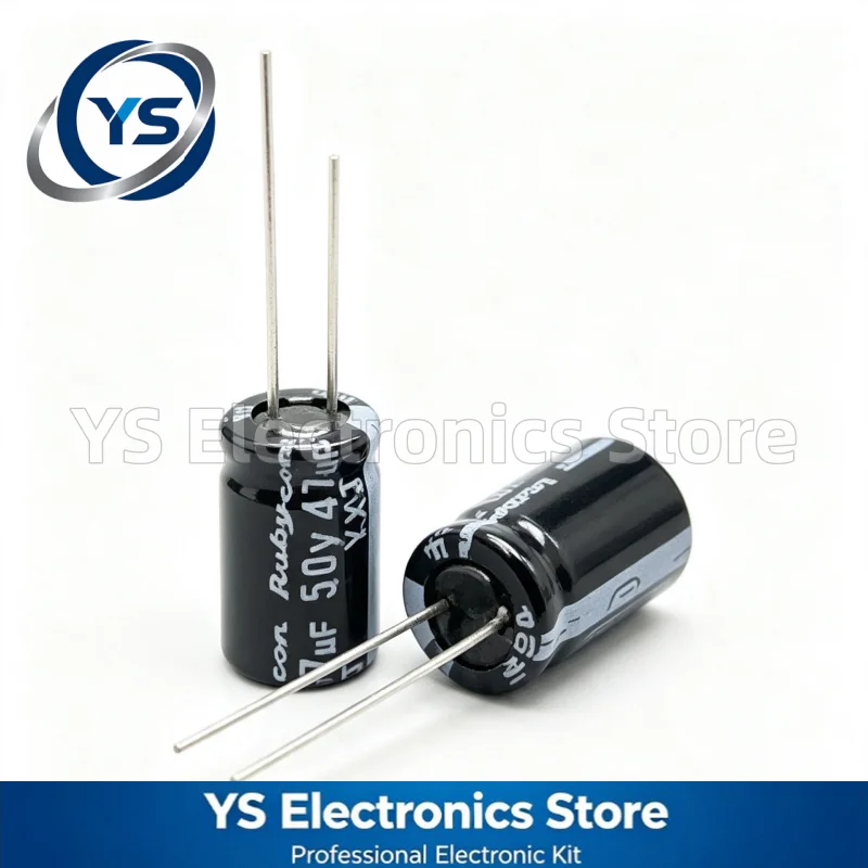Rubycon YXJ Series 50V47UF 6.3x11mm 50YXJ47M6.3X11 47UF50V 50V 47UF Electrolytic Capacitor Brand New Genuine Capacitors 20%