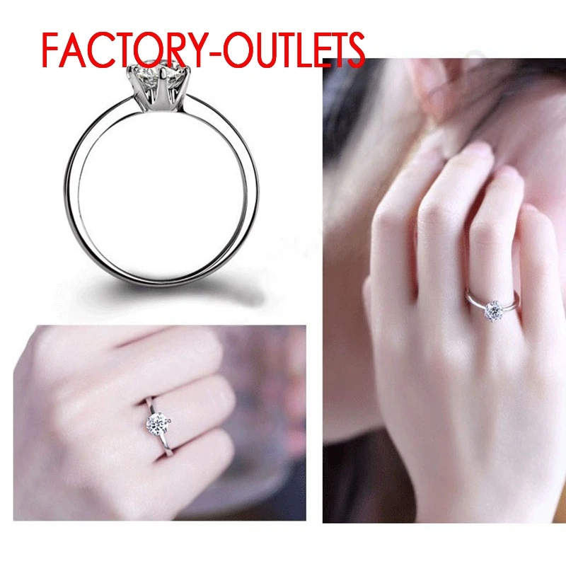 New Fashion Jewelry Real 925 Sterling Silver Romantic Bridal Set Cubic Zirconia Prong Setting Women Girls Engagement Anniversary