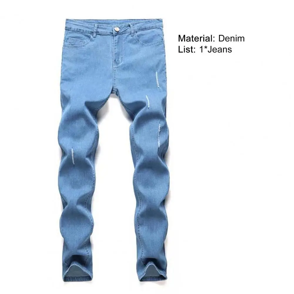 Nieuwe Jeans Heren Straight Classic Blue Jeans Lente En Zomer Boyfriend Heren Casual Denim Broek