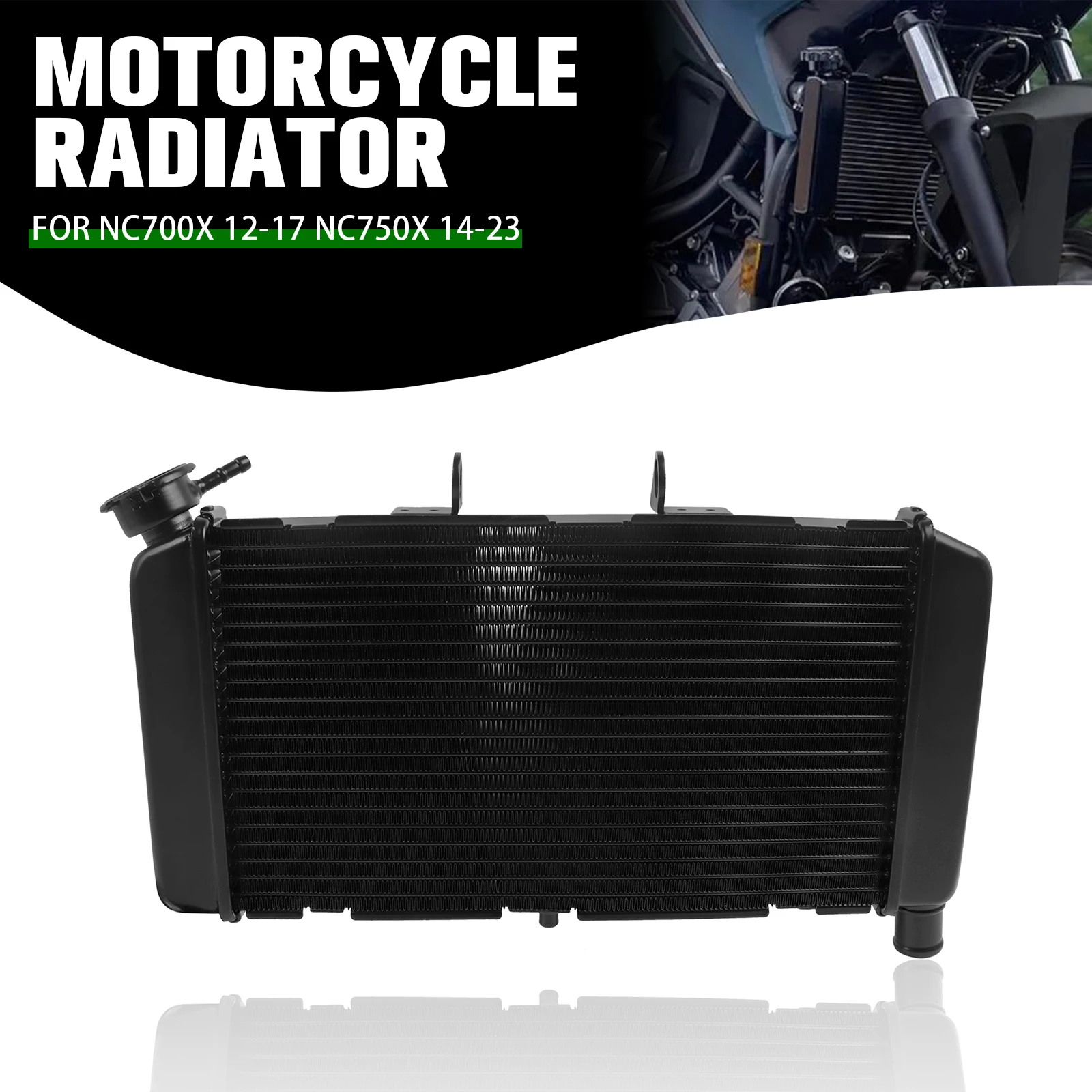 For Honda NC700X NC700/XD 2012-2017 NC750S NC750X ABS DCT 2014-2023 Motorcycle Engine Radiator Cooler Coolant Cooling Water Tank