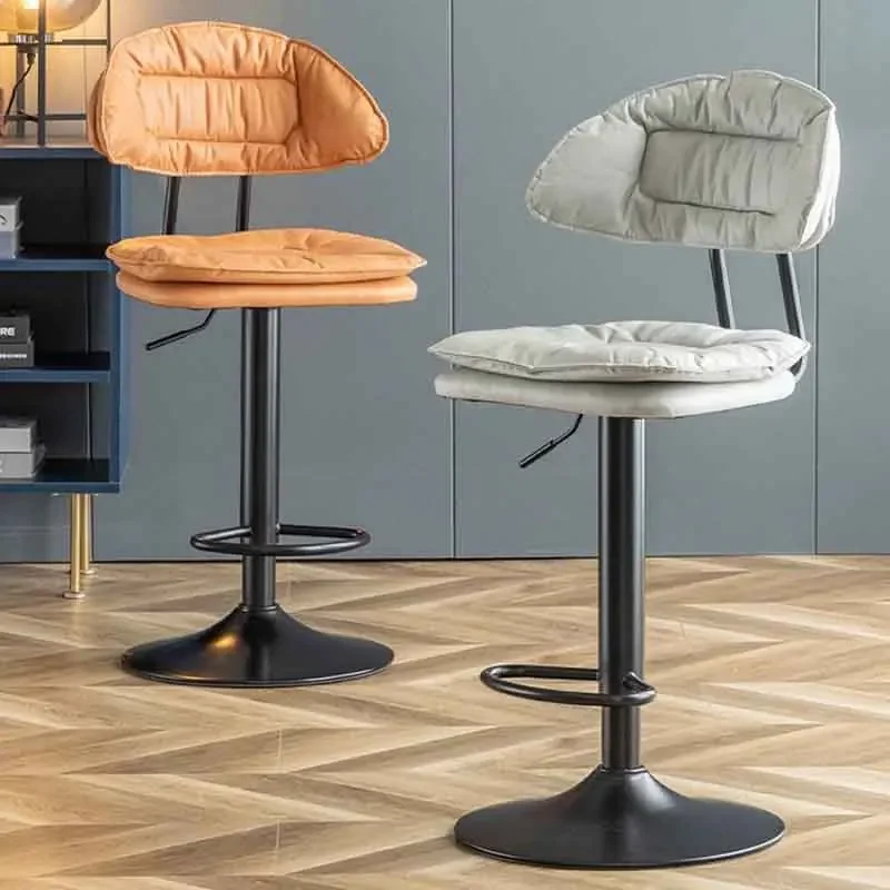 

Lifting Living Room Chair, Creative Bar Chair,Rotating Bar Stool, Bedroom Dressing Stool, Backrest Leisure Seat,Nordic Furniture