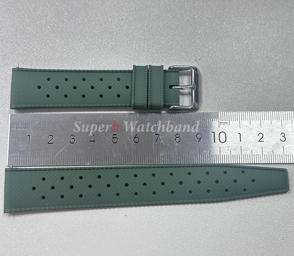 Tropical Silicone Watch Band Quick Release Strap 18mm 20mm 22mm for Oris for Seiko for Citizen Rubber Tropic Smart Watch Straps