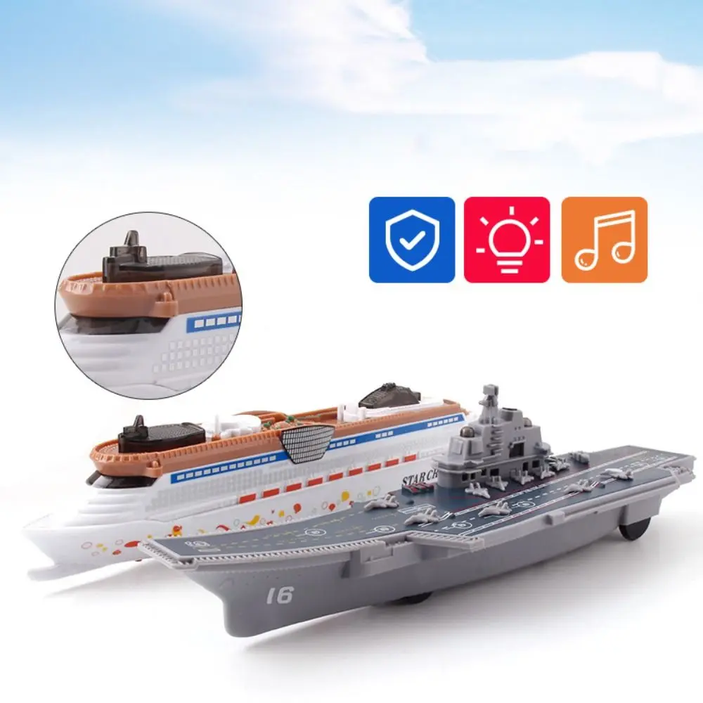 

New for Kids Birthday Gift Home Decoration with Light and Sound Ocean Liner Boat Toy Cruise Ship Model Toy