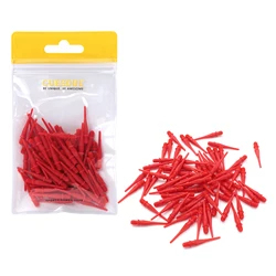 CUESOUL TOUCH-Point 80 pcs Soft Tips Dart Point 2BA Standard Screw Thread Red