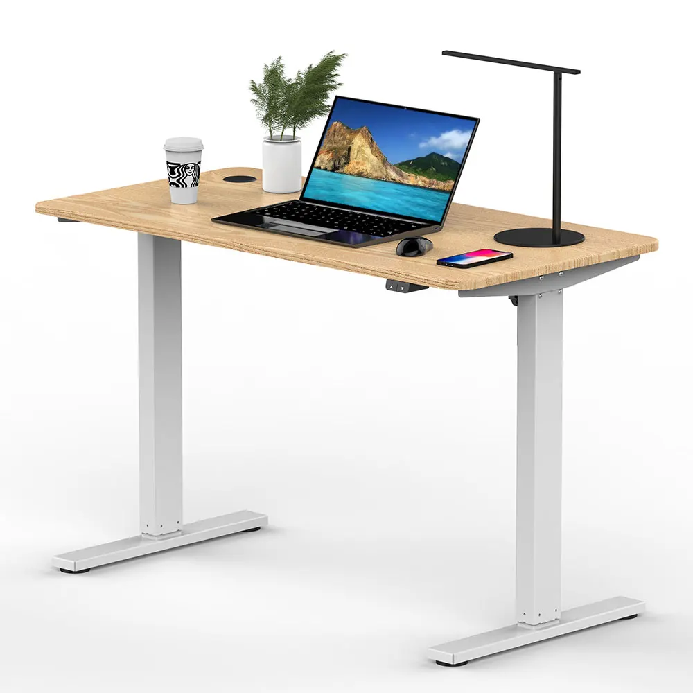 Lifting Motorized Steel Adjustable Desk Frame Height Stand Up Ergonomic Electric Lift Table Legs Office Furniture