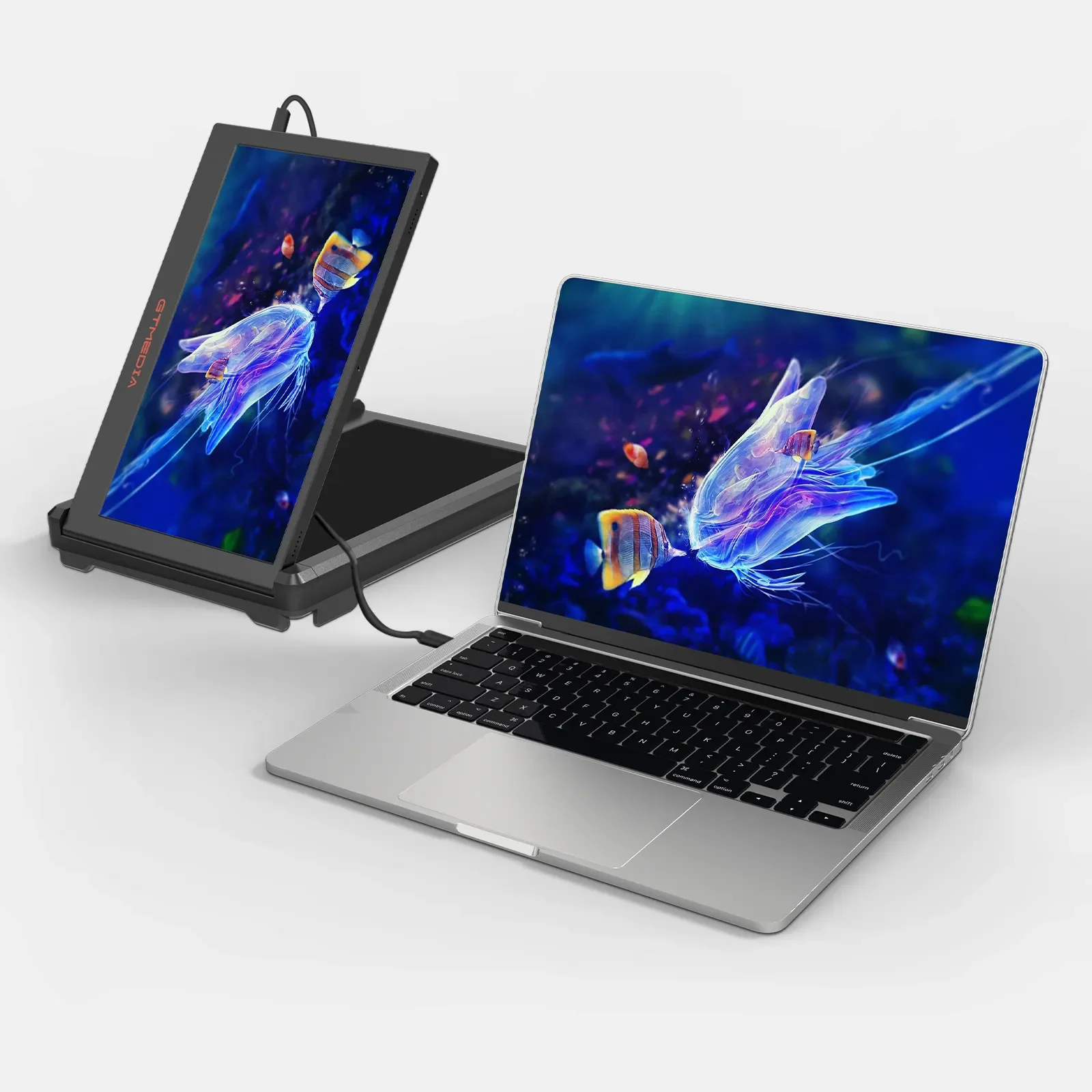 GTMEDIA MATE X Taşınabilir Çift Ekranlı Monitör Dizüstü Bilgisayar Ekran Genişletici 13-17.3 \