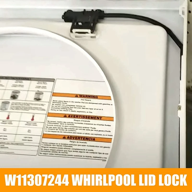 W11307244 W10682535 Washer Lid Lock Switch Replacement(3 Wires) Fit For Whirlpool,Washing Machine Lid Doorlatch Assembly