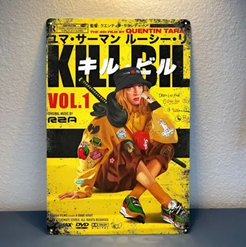 Kill Bill Movie Metal Poster - Collectable Tin Sign - 20x30cm