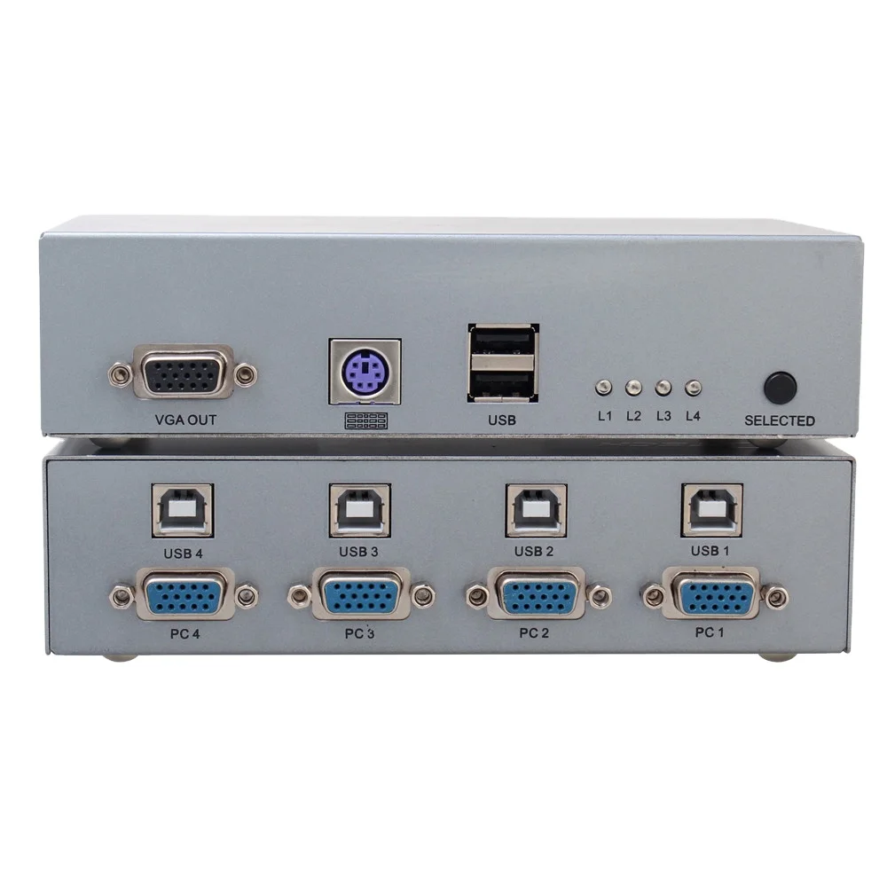 

DTECH 4-портовый USB HDMI KVM-удлинитель двойной монитор KVM-переключатель HDMI для ПК, клавиатуры, мыши, сканера, принтера