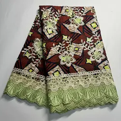 SJ Lace 2024 encaje recién llegados cera guipur cordón tela de encaje bordado flor tela de encaje africano de alta calidad d2-9 nigeriano