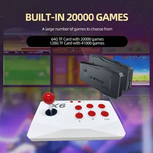 Vilcorn Arcade Consola de videojuegos 4K TV Game Stick con Double Arcade Joysitck Juegos para Mame/Sega/PS1/Atari Kid Gift 8 mejores series de ventas s - №3