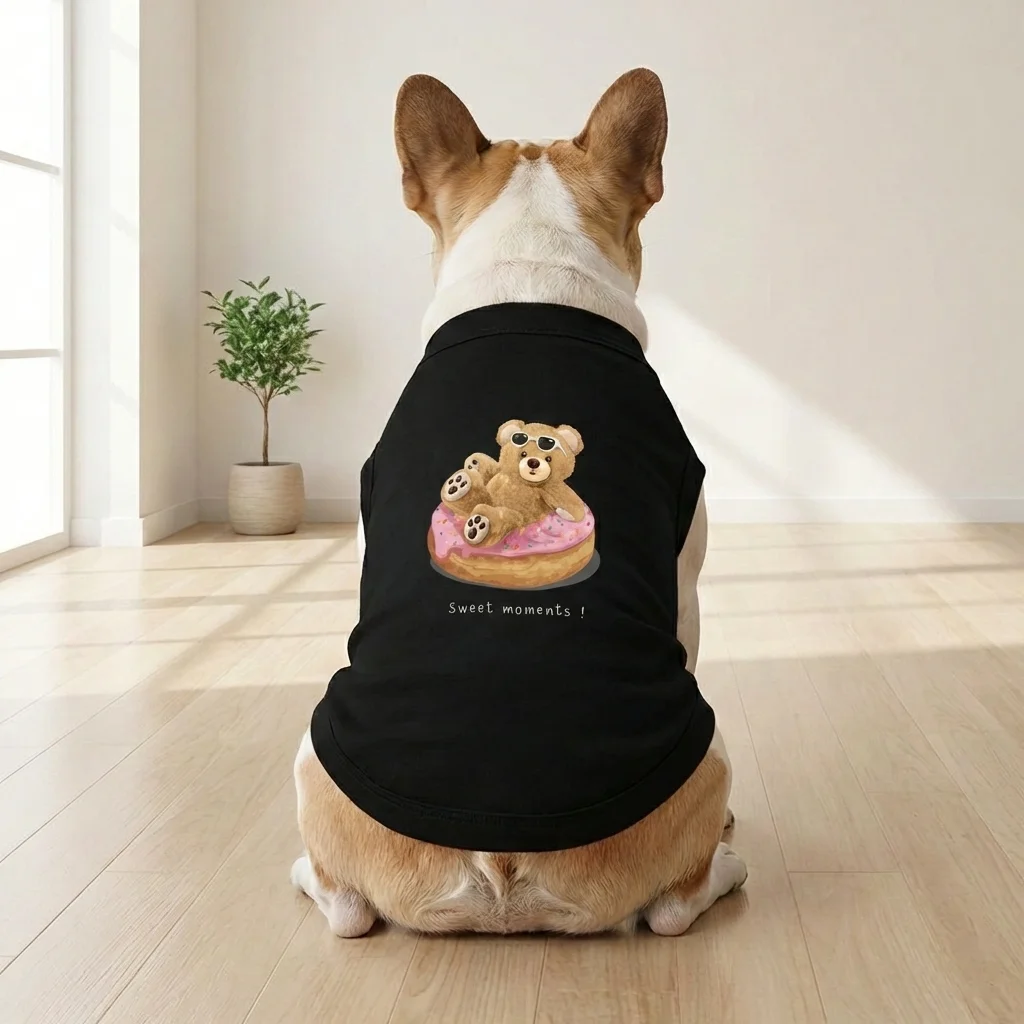 Cake Puppy Cute Clothes Dog Summer Autumn Small Medium Chihuahua Yorkie Frenchie Pet Popular Sweet Moment Fashion Singlet