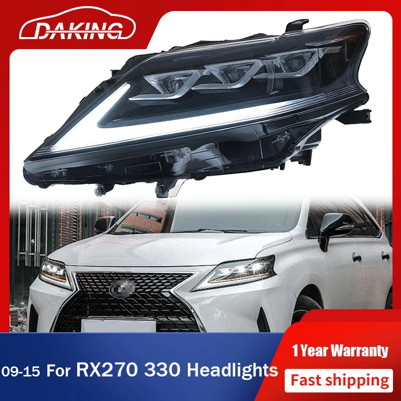 

Car Headlights for Lexus RX270 RX330 RX350 RX400h Front Light 2009-2015 Head Lamp LED DRL Signal Lamps Projector Lens Automotive