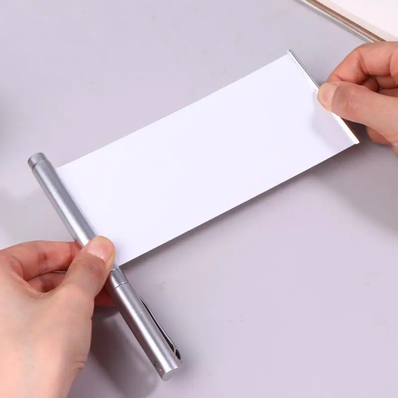 1Pcs Hidden Writable Pull Paper Pen Easy To Use Secret Information Writing Tool With Exams Notes Automatic Retractable Invisible