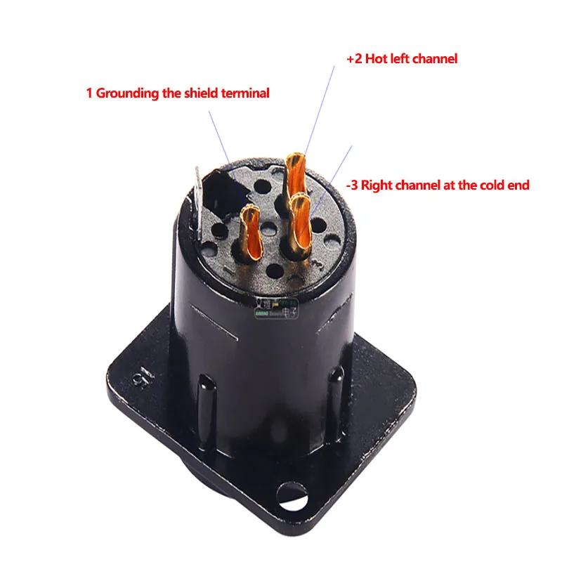 3-Pin XLR Männlich-Weiblich Wandplatte D-Typ Modul 86er Serie Audio-Panel-Schnittstelle – Detail 6