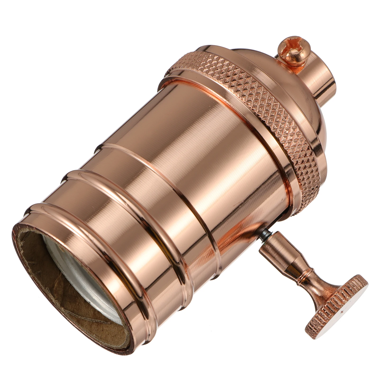 

Retro Electroplated Lamp Head Socket Aluminum Casting E27 Vintage Edison Bulb Pendant Light Holder Retro Die Casting Socket