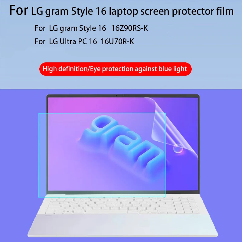 Protetor de tela para laptop LG gram Style 16, filme de privacidade LG Ultra PC 16, acessórios antirreflexo para computador 16Z90RS-K 16U70R-K