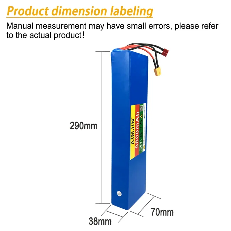 10S3P 36V 9800mAh Lithium ion Rechargeable Replacement 18650 Battery Pack 350W 500W ,Suitable for Kugoo High-power Batteries