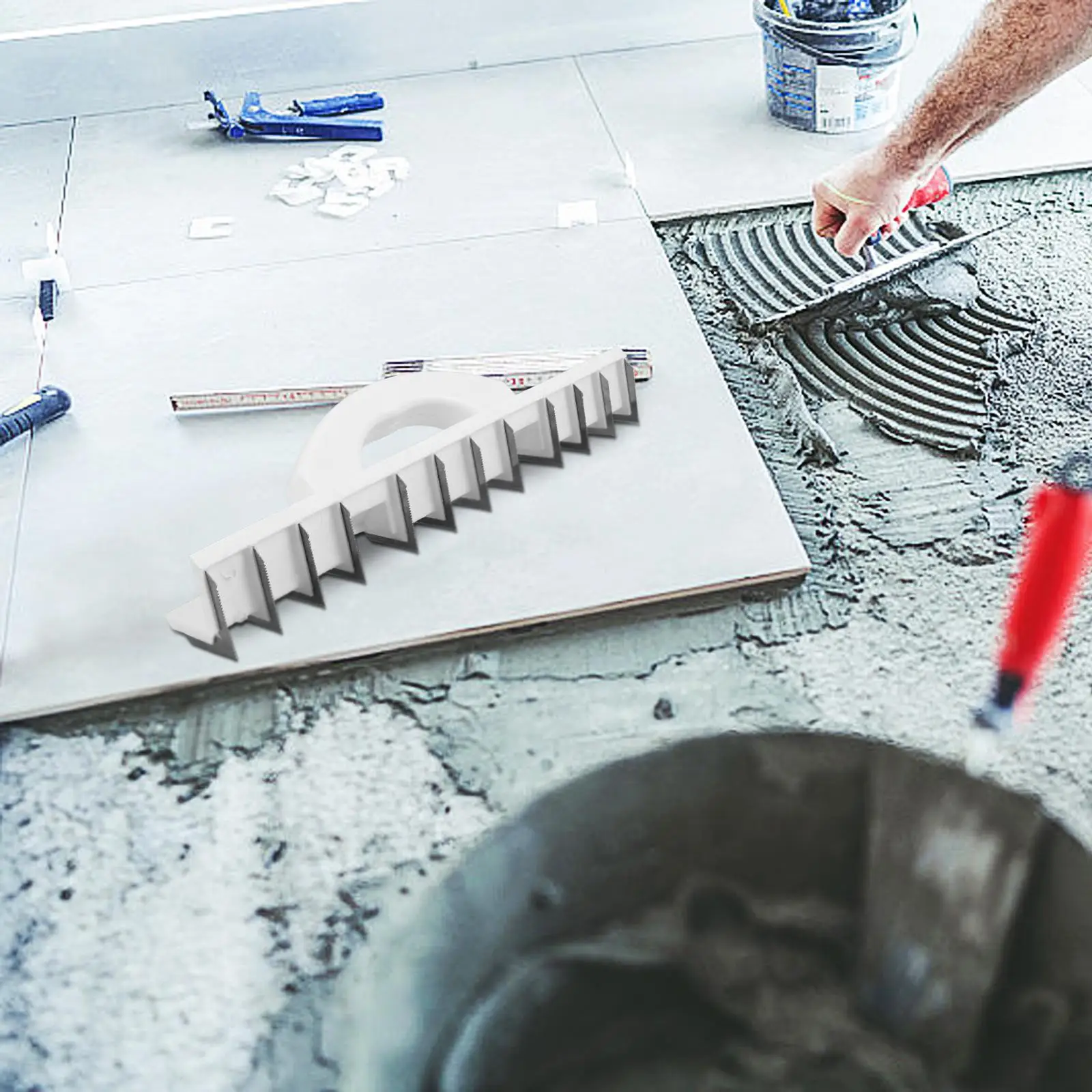 Plastik Di Dalam Sudut Sekop Alat Semen Drywall Plester Putih Internal Plesteran Pengikis Neckplaning Pisau Alat Sudut