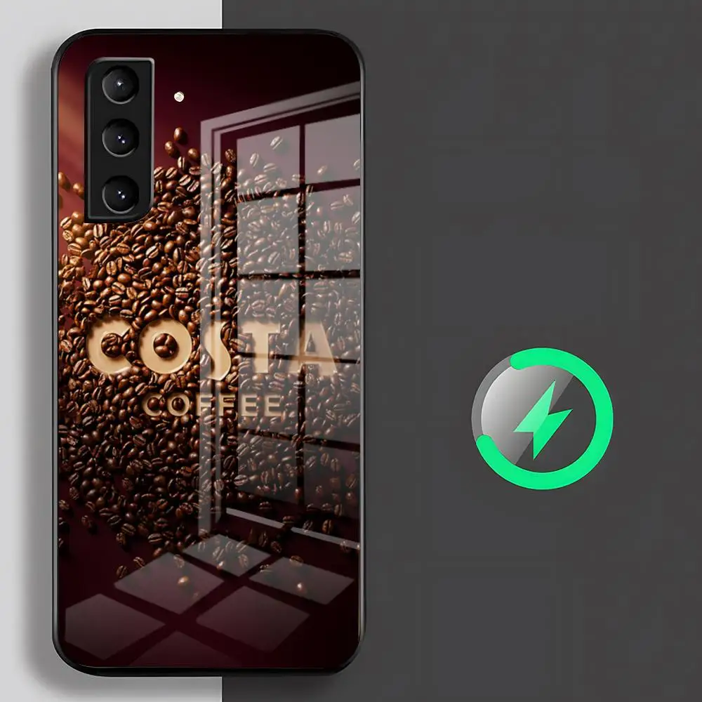 Drink C-CostaS Phone Case For Samsung S26 S25 S24 S23 S22 S21 S20 Edge Ultra Plus FE For Magsafe Glass Case