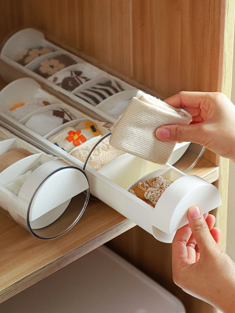 Socks Storage Box Household Wardrobe Drawer Tableware Storage Artifact underwear organizer