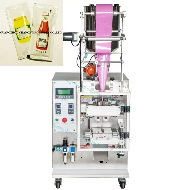Automatic Small Pouch Packing Machine for Salad Mayonnaise Gravy Seasoning Sauce Liquid Paste Filling Sealing Equipment