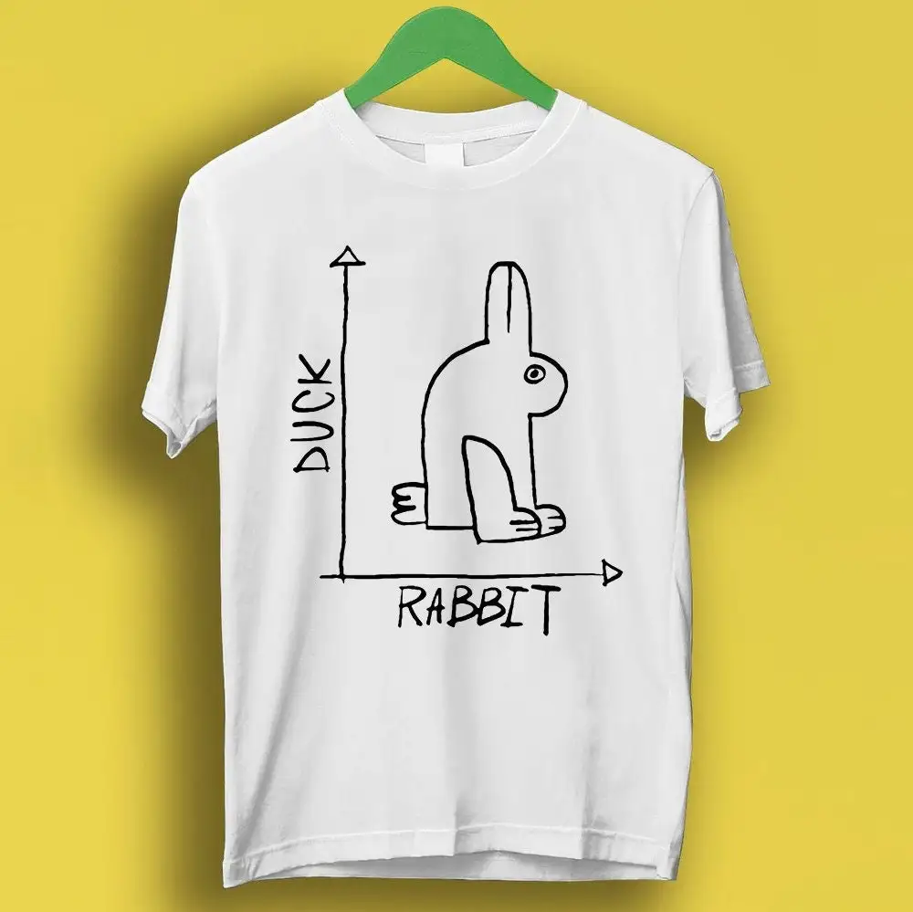 Rabbit Duck Drawing Meme Funny T Shirt Style Gamer Cult Music P3220