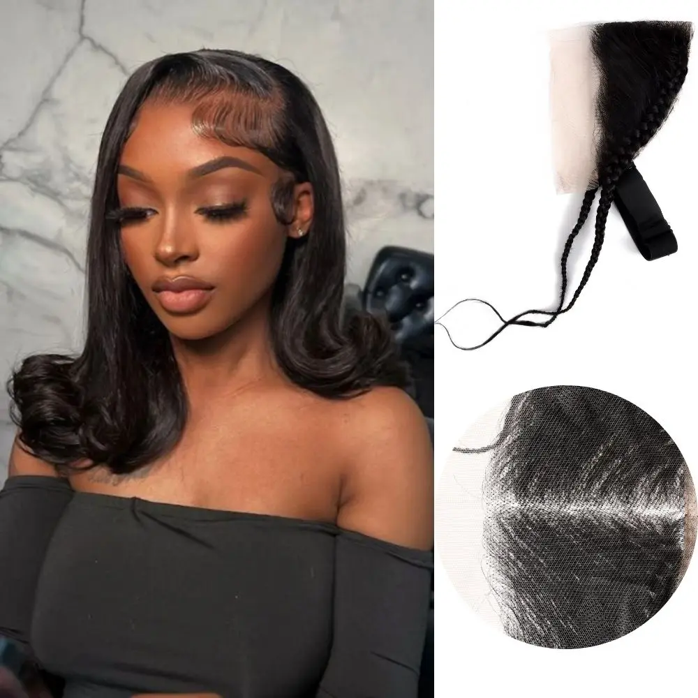 OCK شعر طبيعي 13x4 مستقيم الدانتيل أمامي مع الضفائر البرازيلي شعر بشري لعذراء أمامي الدانتيل ل عقال الباروكات #1