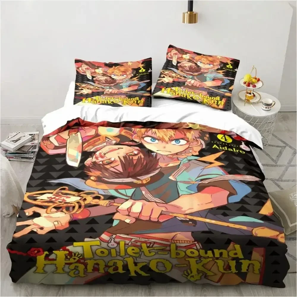 

Fashion Anime Toilet-Bound Hanako-kun 3D Printed Bedding Set Duvet Covers Pillowcases Comforter Bedding Set Bedclothes Bed Linen