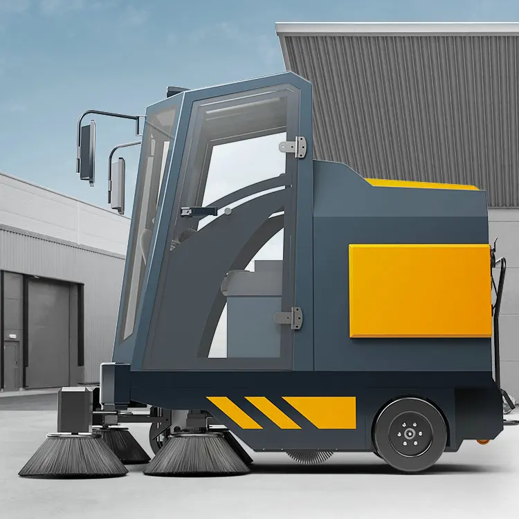 Dust Suction Machine Vacuuming Rotary Brush Broom Sweeping Ground Cleaning Machine