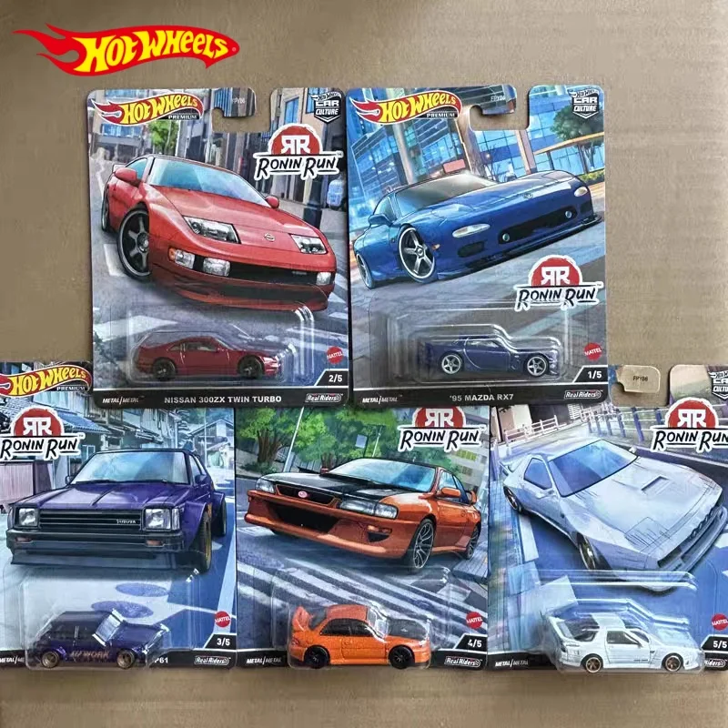 

Hot Wheels New Car Culture Series FPY86 Sport Car Collection Models Mazzda Rx7 Alloy Ronin Run Series Nisan 300 Model Kids Gifts