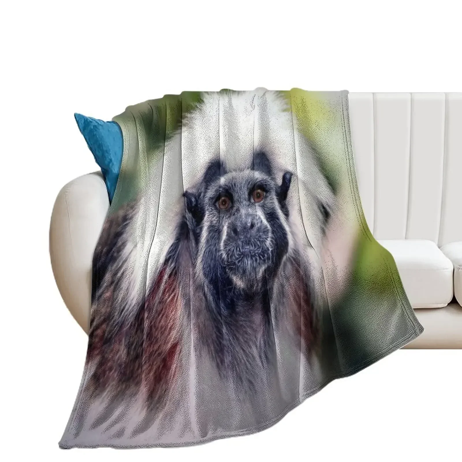 Cotton-top Throw Blanket Beach Plaid on the sofa Blankets