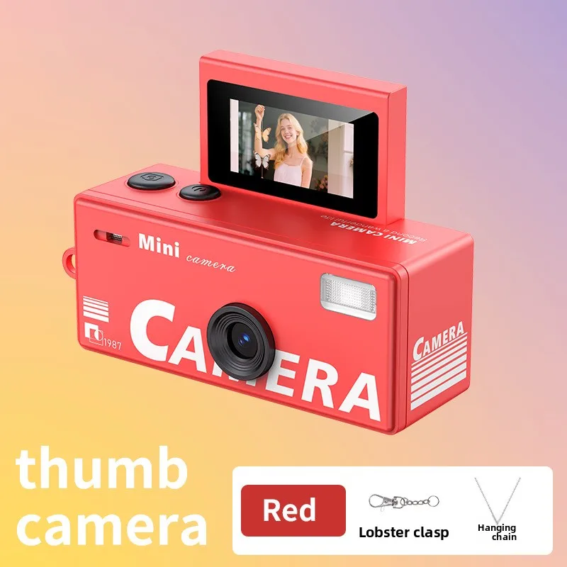 Mini Nieuwe Sleutelhanger Camera 1080P HD Digitale Camera Sleutelhanger Draagbare Retro CCD Digitale Camera Zak DV Videorecorder Flitslamp