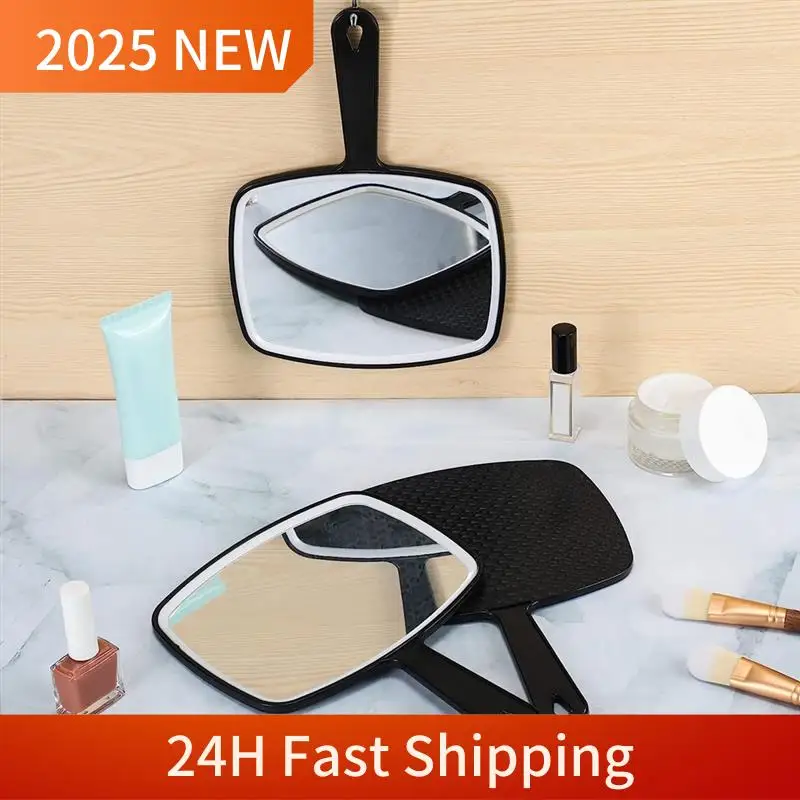 

10Pcs Portable Hand Mirror Black Handheld Mirror With Handle Multi Barber Mirror For Vanity Makeup Salon Travel