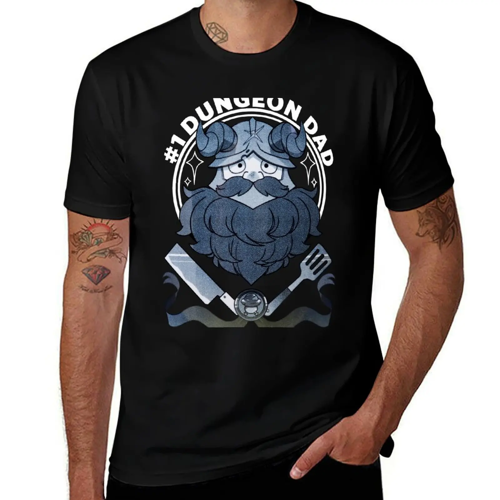 Dungeon Meshi Senshi Dungeon Dad T-Shirt Comfortable Workout Short Sleeve Shirt
