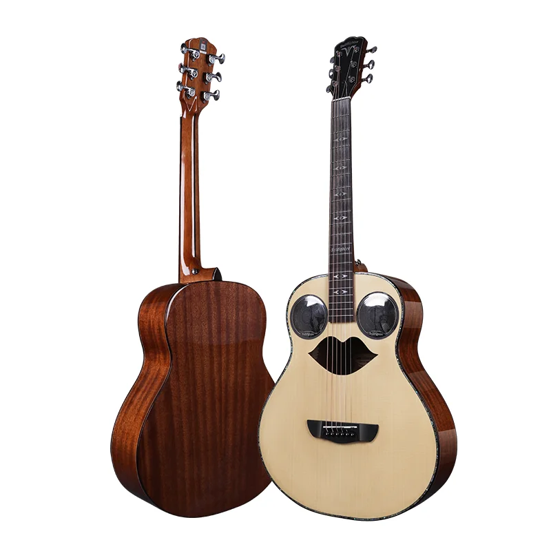 

Wholesale Custom Stringed Instruments 40 Inch 6 String Travel Singer High-gloss Best Acoustic Guitar With 10W speakers