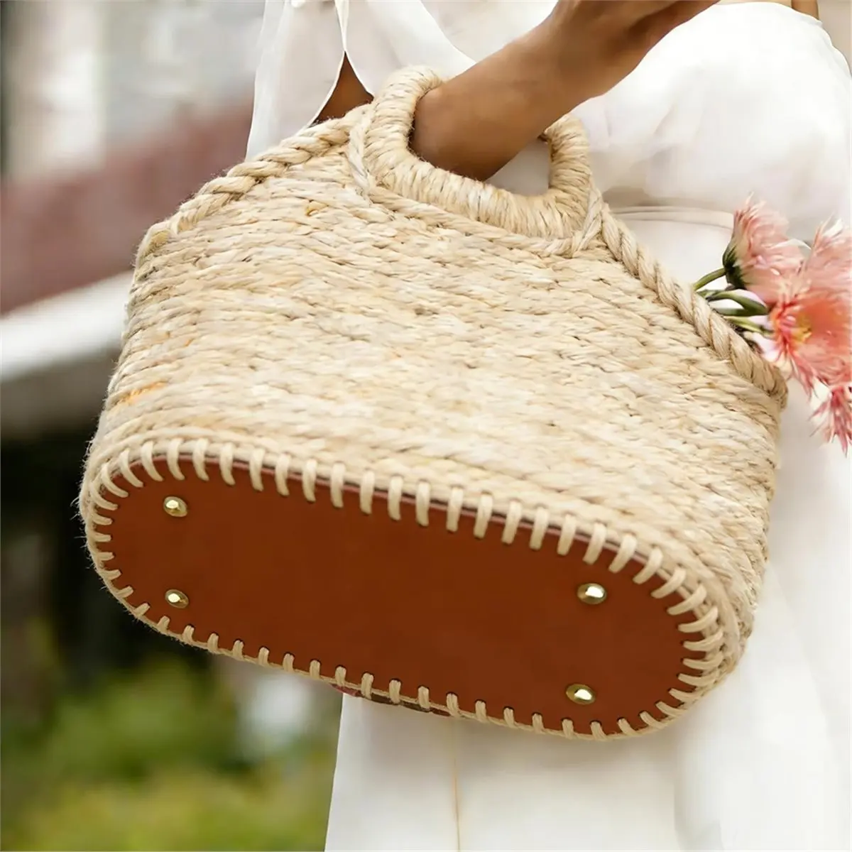 A1822P ~4 Pcs PU Leather Bag Bottom, Brown Bag Bases for Crochet, for DIY Knitting Handbag Purse Tote Shoulder Bag Making