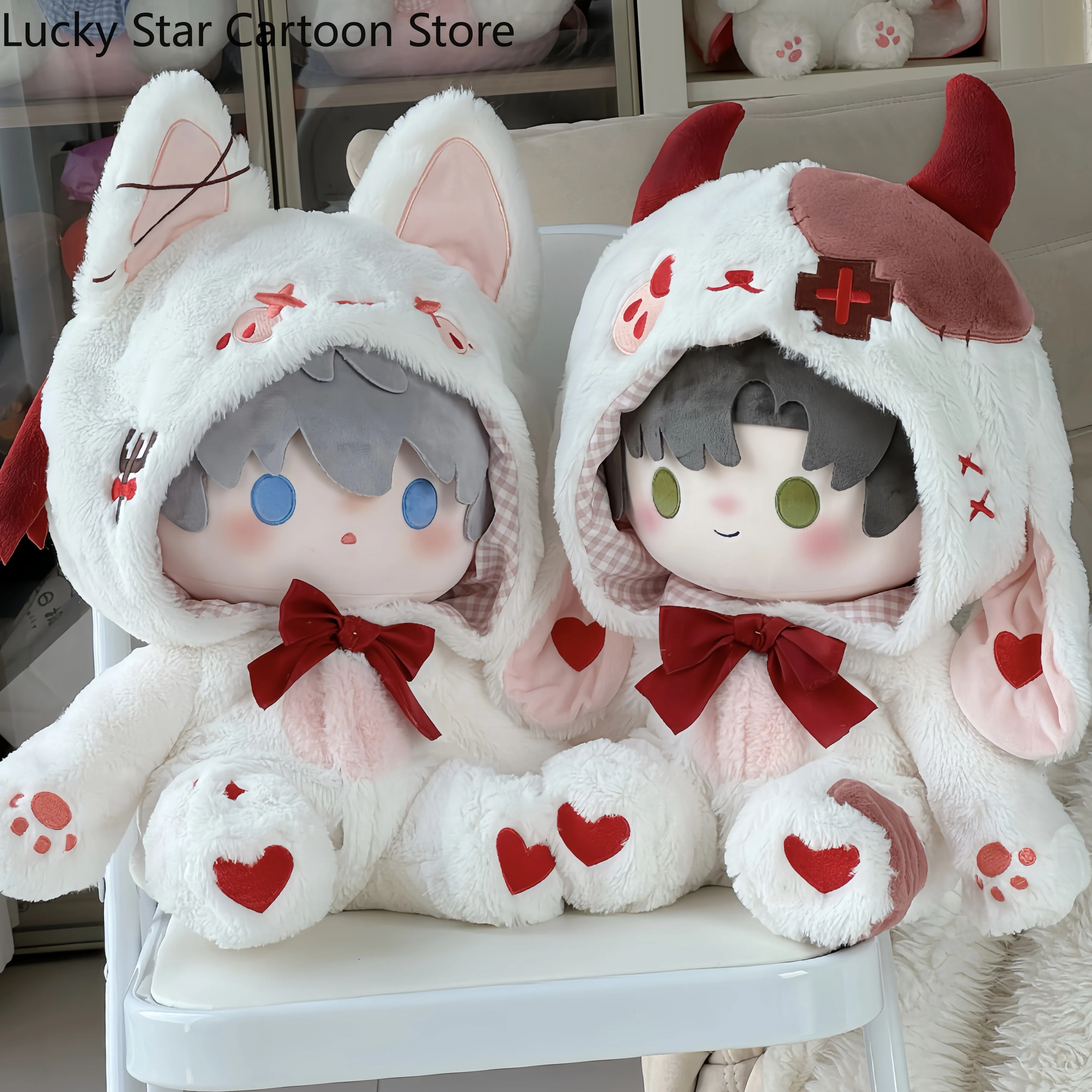 愛と宇宙深部悪魔ウサギ漫画服フィット 35 センチメートル 40 センチメートルボディドレスアップボディスーツ服コスプレかわいいハロウィンギフト