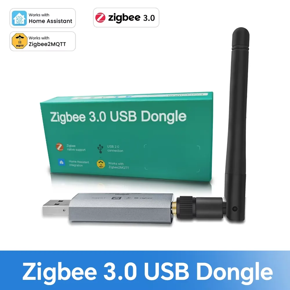 

Timethinker Zigbee 3.0 USB-концентратор, универсальный умный шлюз ZigBee с антенной, работающий с домашним помощником OpenHAB ZigBee2MQTT