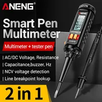 ANENG A3010 Digital Pen Type Multimeter 4000 Counts Smart Dual Use NCV Voltage Sensing Automatic Ranking Backlight Tools
